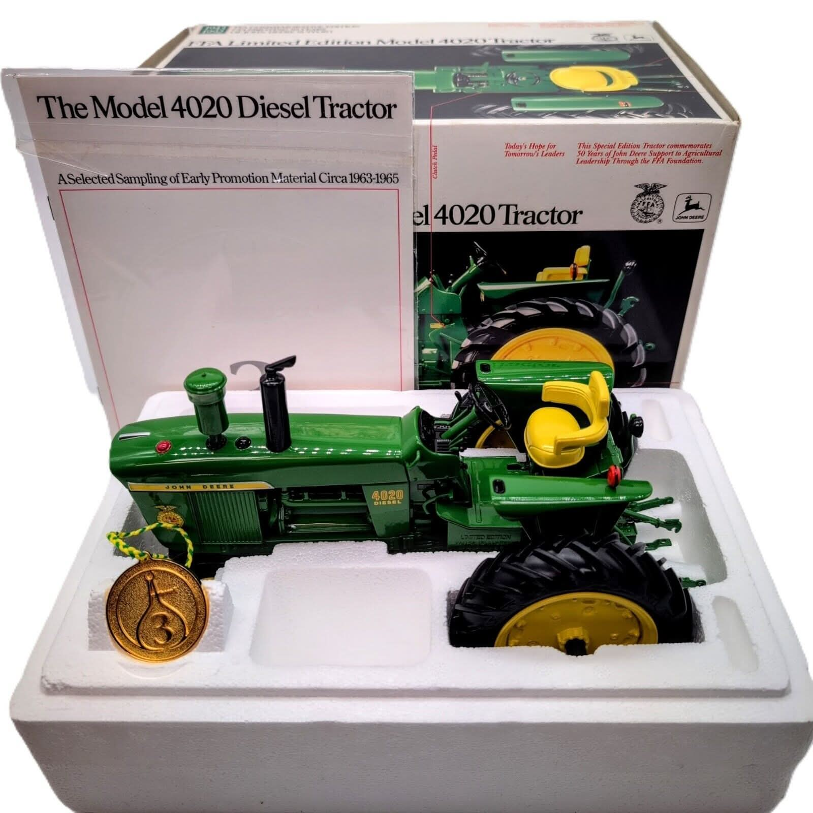 1/16 Precision John Deere 4020 Tractor W/ Narrow Front, National FFA Limited Ed. - Farm Toy Tractor