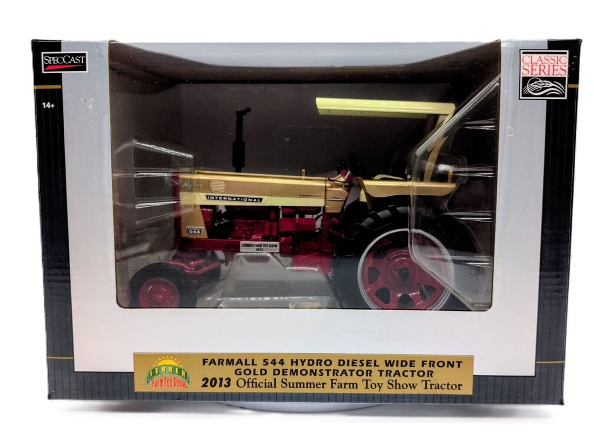 1/16 Farmall 544 Hydro Diesel Wide Front Gold Demonstrator Tractor 2013 Toy Show - Farm Toy