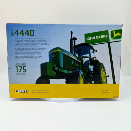 John Deere 4440 Gold Chaser Toy Tractor 175th Ann. Edition Ertl 1/16 Scale.