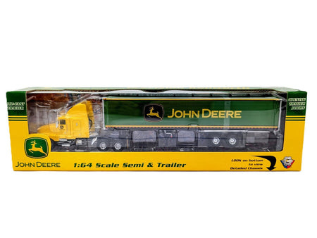 1/64 John Deere Precision Kenworth Die-Cast Semi & Trailer By Gearbox.