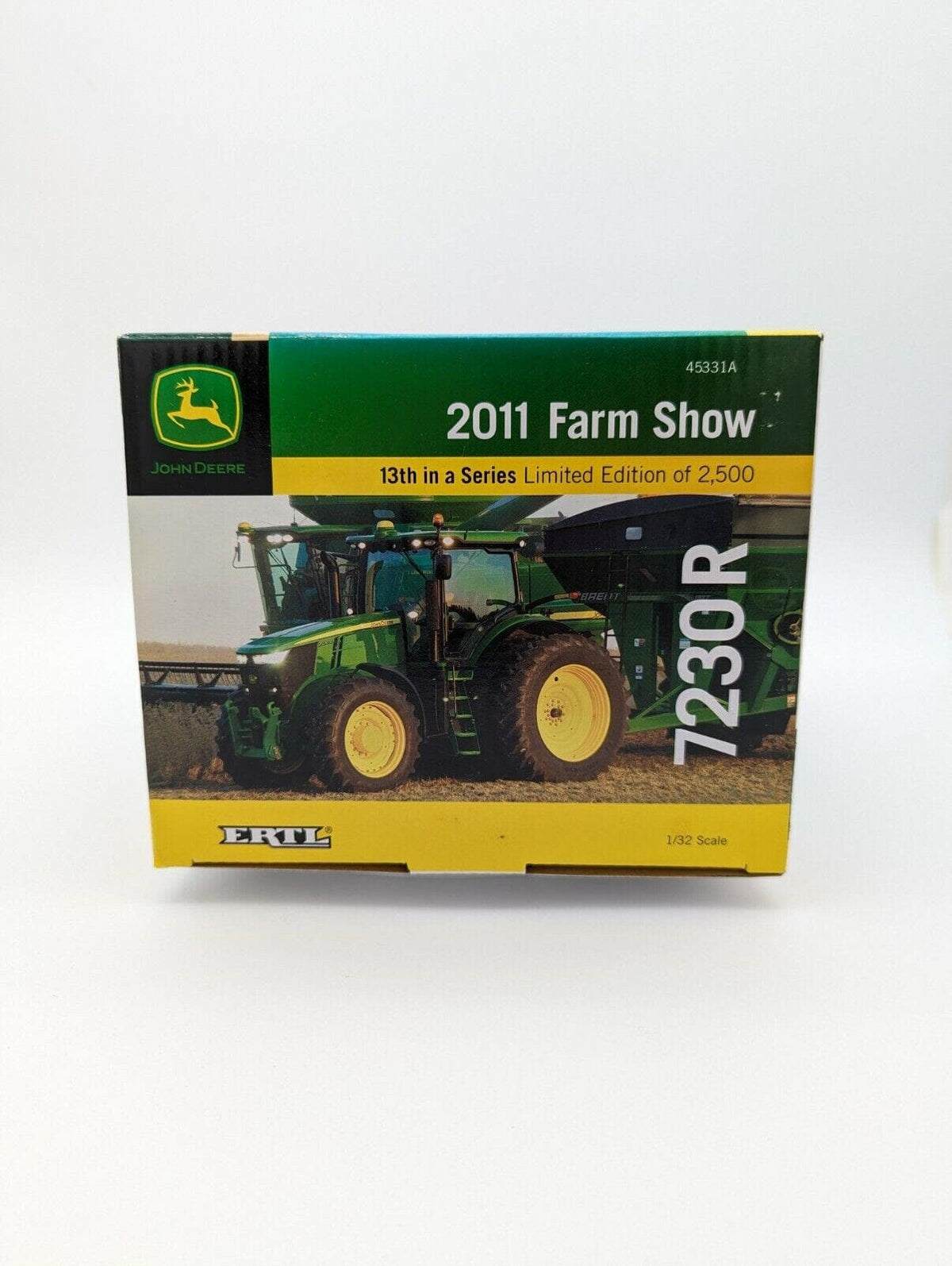 John Deere 1/32 Ertl Farm Toy 7230R Tractor 2011 Farm Show Edition.