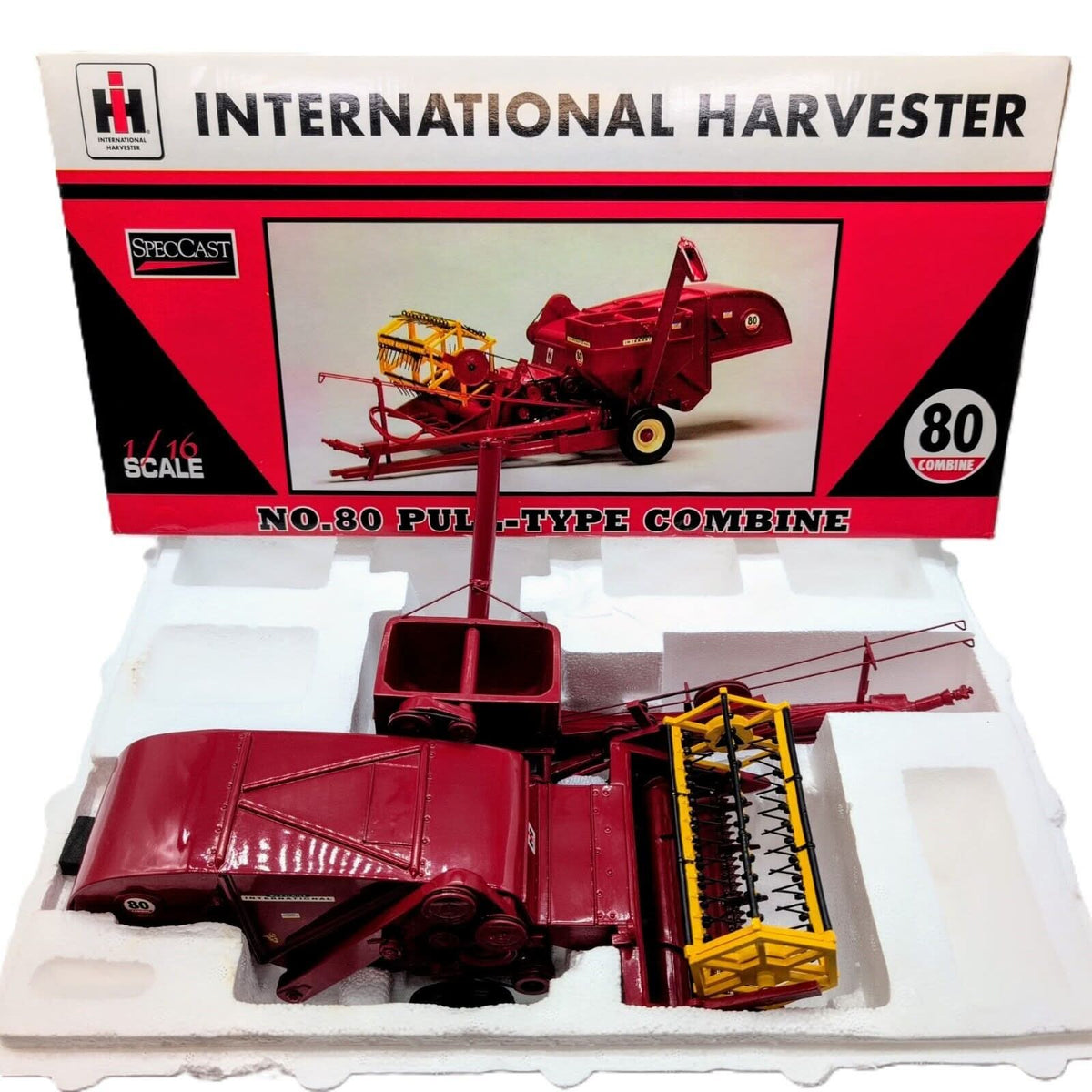 1/16 International Harvester Model 80 Pull Type Combine - Farm Toy