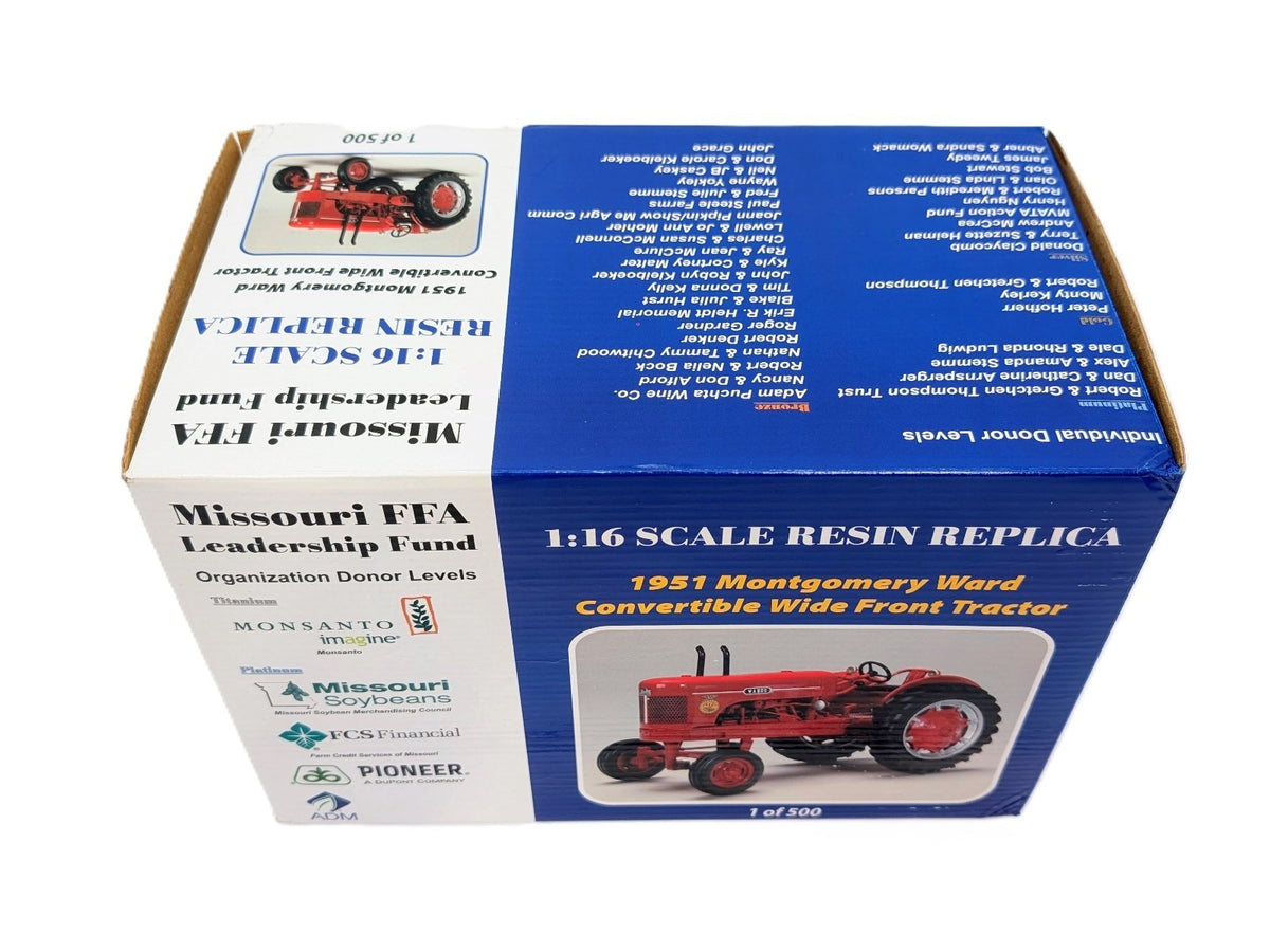 1/16 1951 Montgomery Ward Tractor, Missouri FFA Leadership Fund.