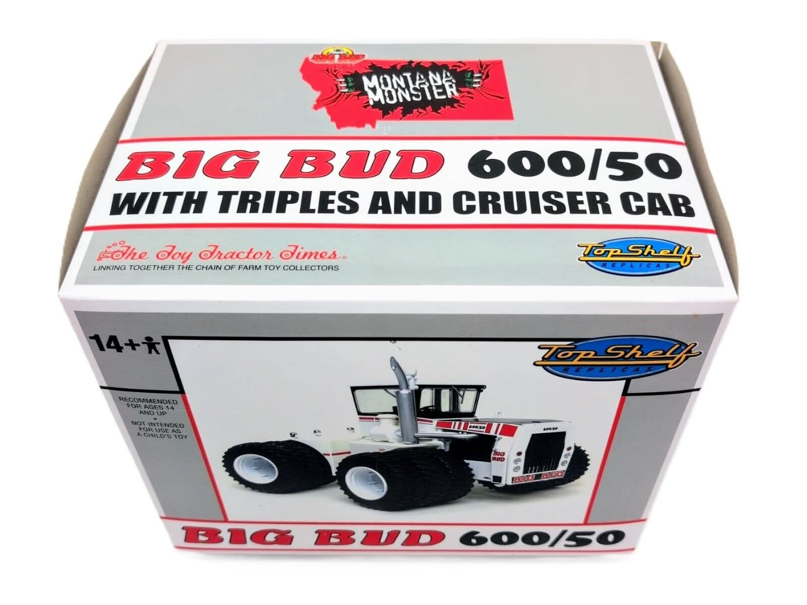 1/32 Big Bud 600/50 Montana Monster Tractor Top Shelf Replicas Triples - Farm Toy Tractor