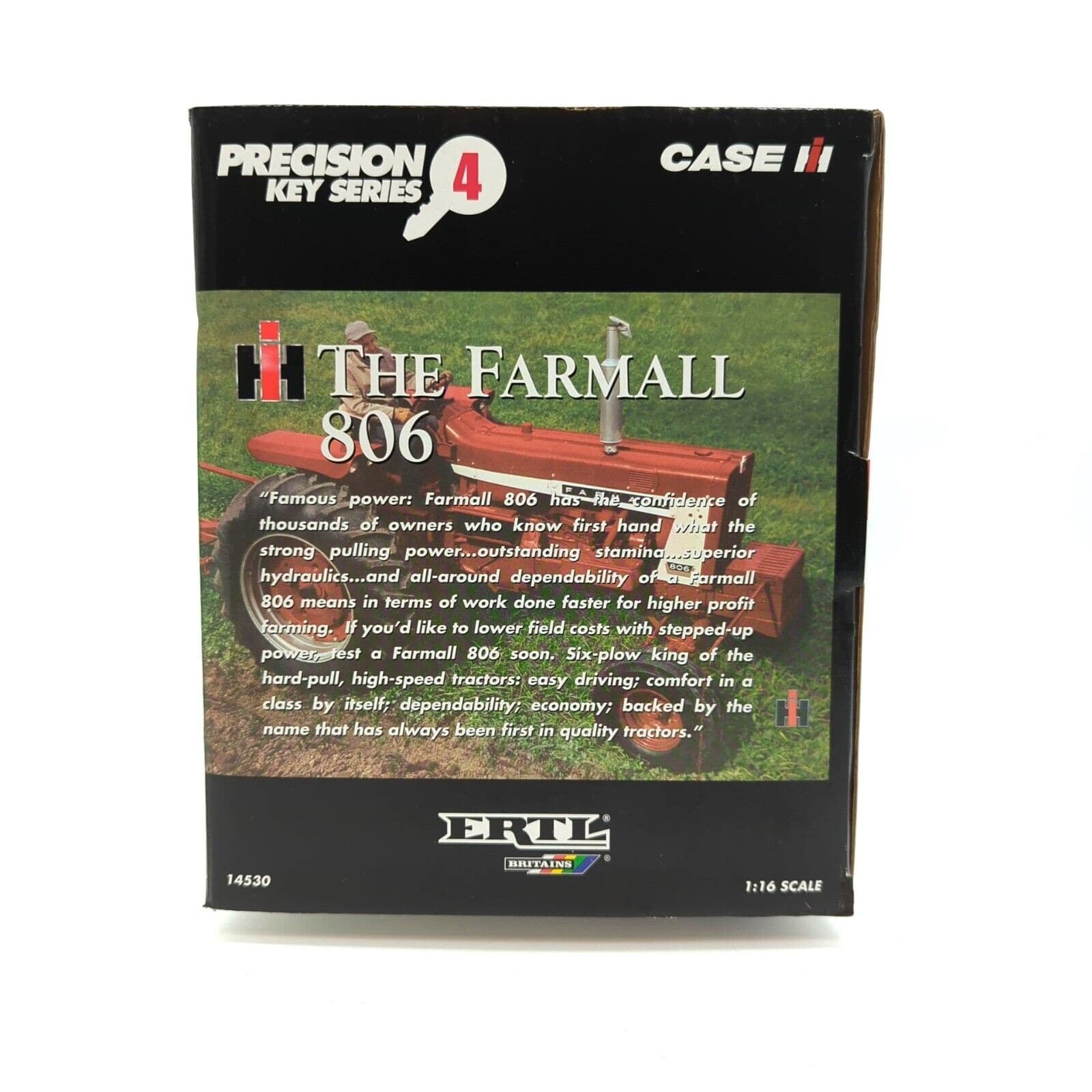 ERTL Farmall 806 Tractor Precision Key Series #4 New in box 1/16 Scale.