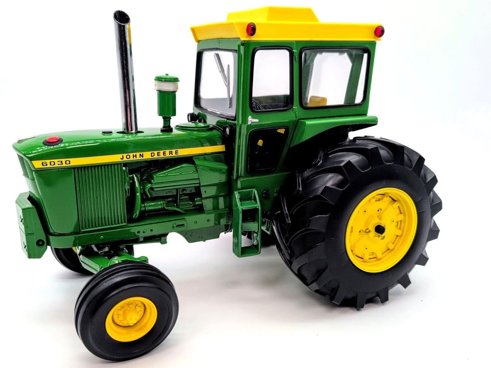 1/16 John Deere 6030, 2004 Plow City Show Custom Stacks & Hitch - Farm Toy Tractor