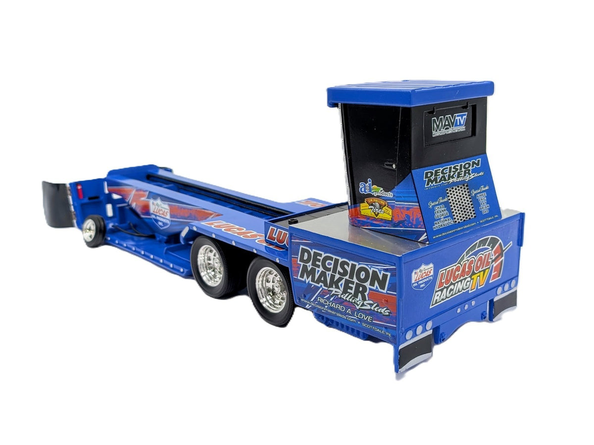 1/16 Blue Decision Maker Pulling Sled.