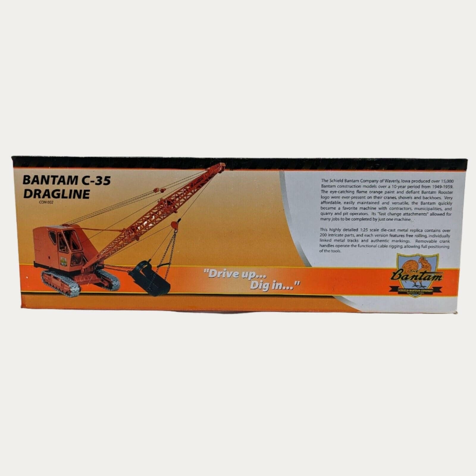 Schield Bantam Company C-35 Dragline 1/25 Scale Diecast NIB CON 002.