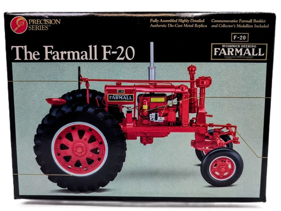 1/16 Farmall Red F-20 Tractor With Wide Front, Precision Series #6 Nice Box!