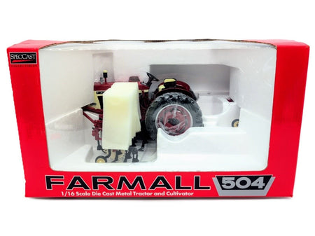 1/16 Farmall 504 Tractor & 468 Cultivator 2007 Summer Farm Toy Show Edition - Farm Toy