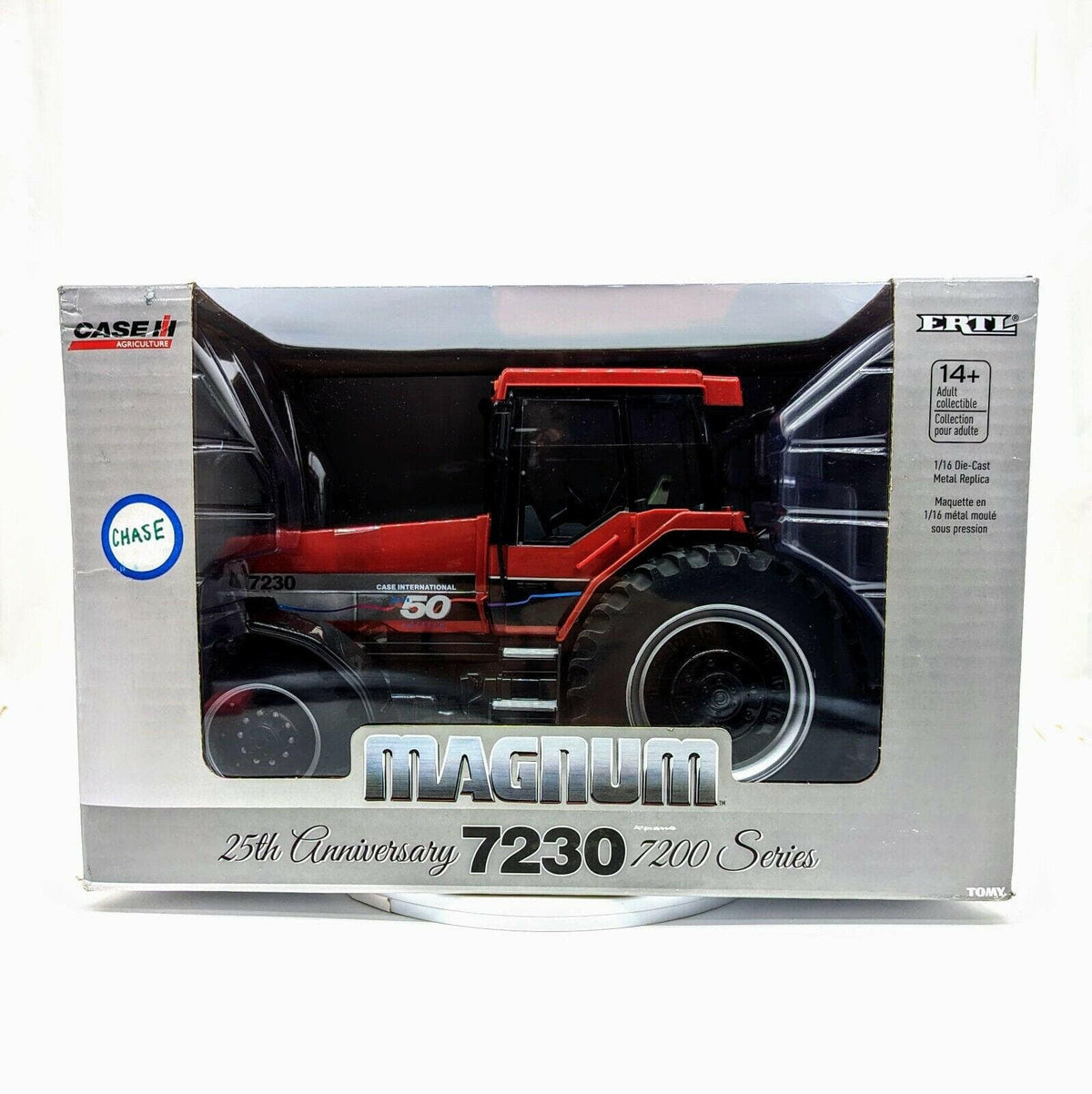 1/16 Case-IH Magnum 7230 "Mark 50" Tractor W/Front Weights ERTL Chase Unit.