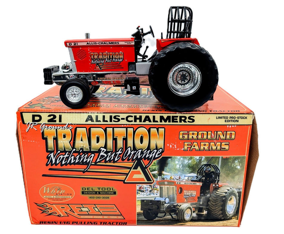 1/16 Allis Chalmers D-21 Tradition Nothing But Orange Pro Stock Pulling Tractor