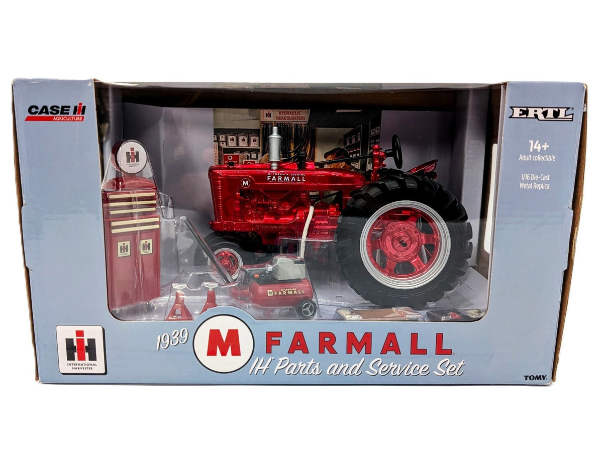 1/16 1939 Red Chrome IH Farmall M Parts & Service Set by ERTL, 2018 PA Farm Show.