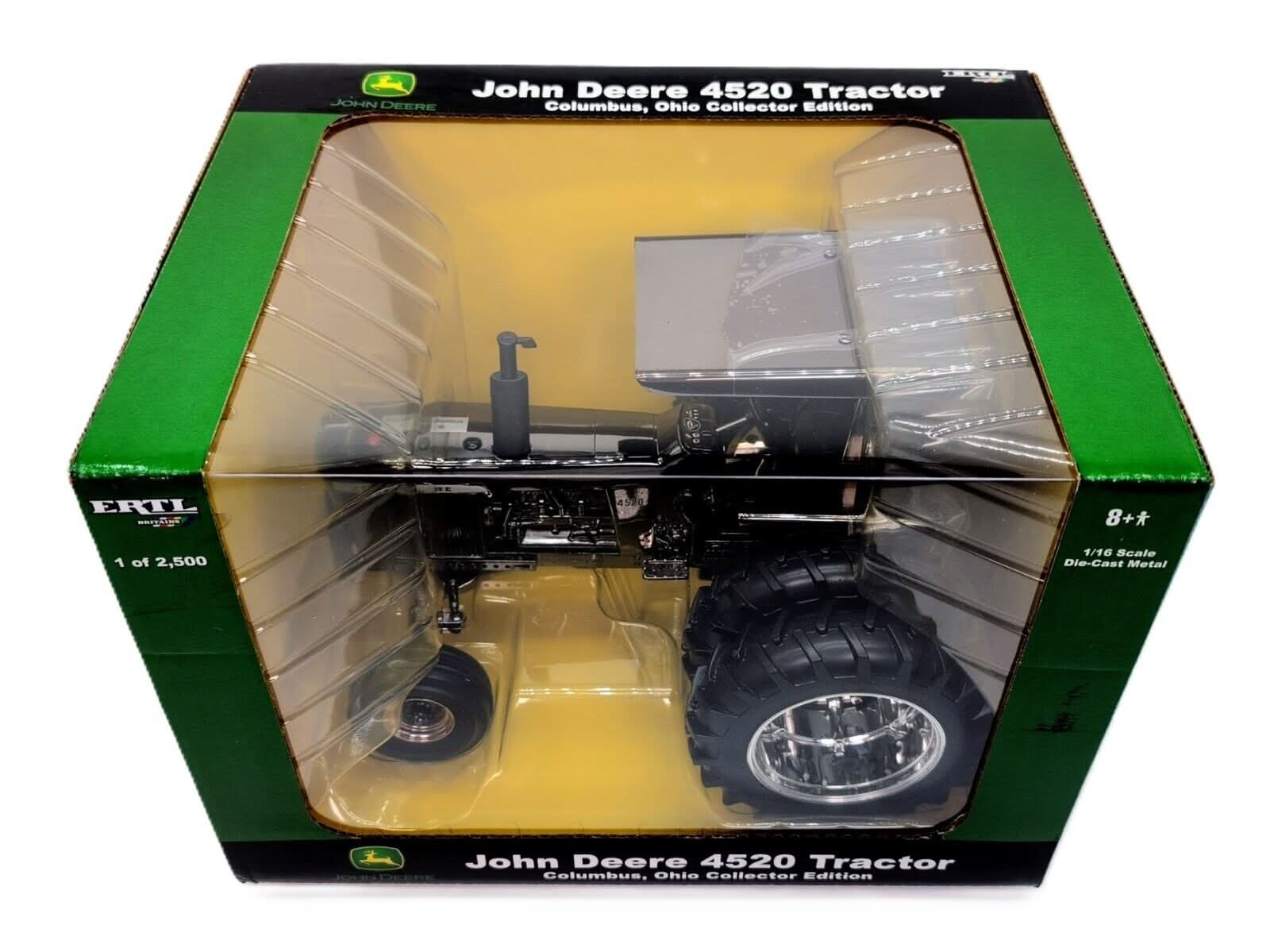 1/16 John Deere 4520 Diesel Tractor With Duals & Canopy, Gun Metal Colored - Farm Toy