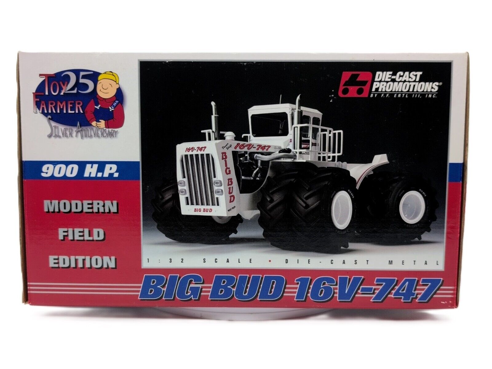 1/32 Big Bud 16V-747 900HP 4wd Tractor W/ Duals, Modern Field