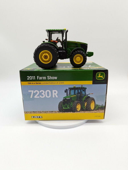 John Deere 1/32 Ertl Farm Toy 7230R Tractor 2011 Farm Show Edition FREE SHIP.