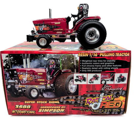 1/16 Radical Red International 3688 Pulling Tractor - Farm Toy