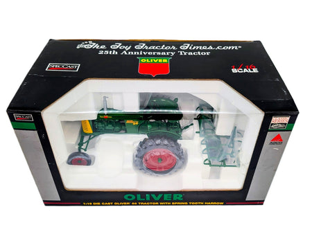1/16 Oliver 66 Tractor With Spring Tooth Harrow, The Toy Tractor Times 25th Ann..