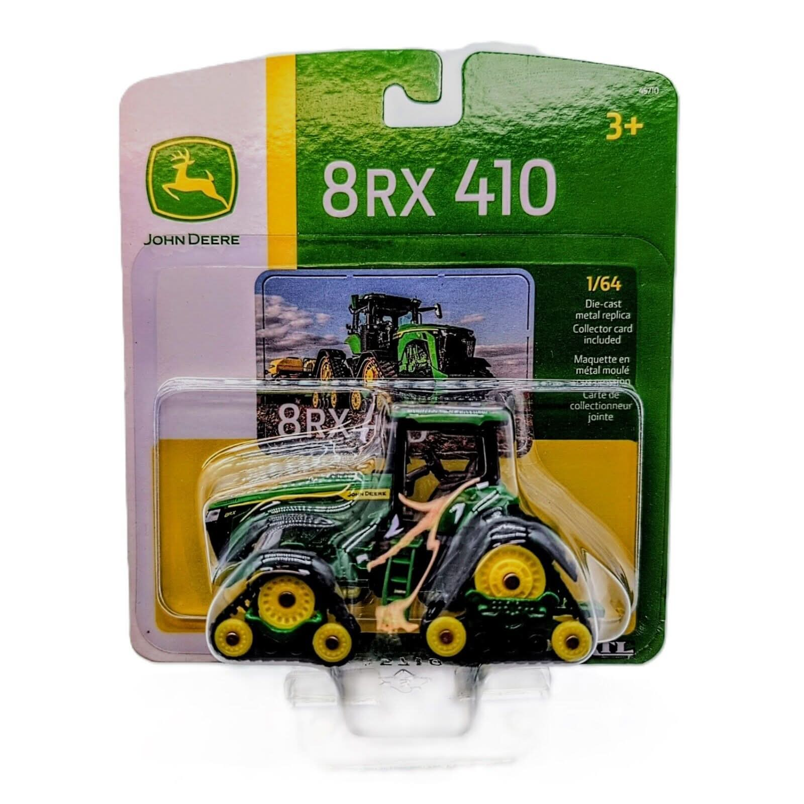 1/64 John Deere 8RX 410 Track Type Tractor Diecast Model - Farm Toy Tractor