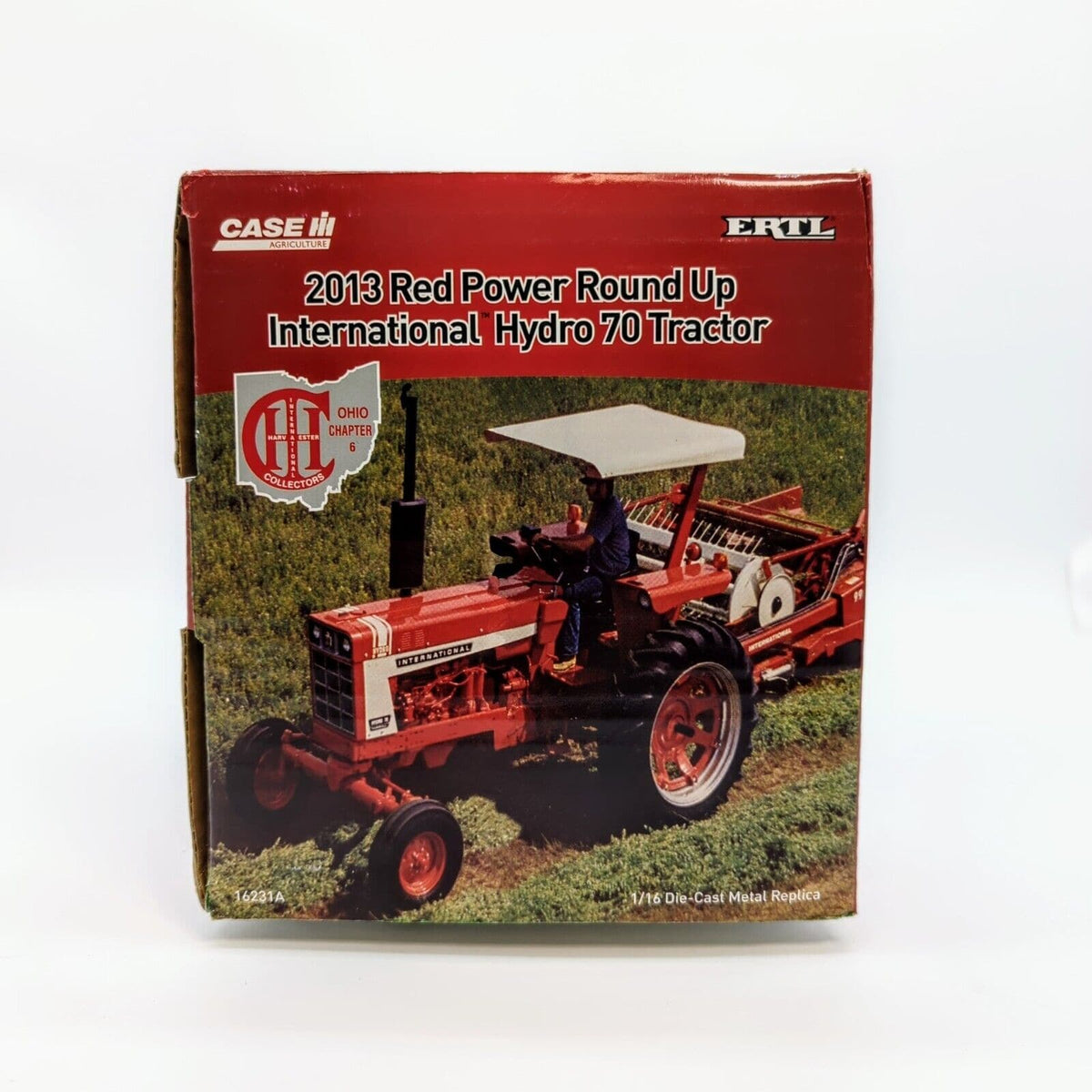 Antique tractor collectible toy representing 1/16 IH International Farmall Hydro 70 model - ideal for farm enthusiasts