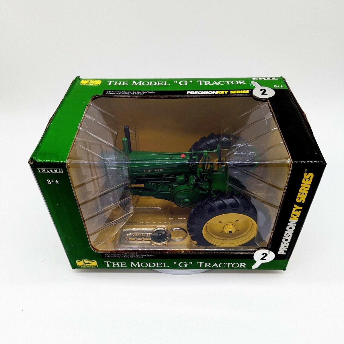 JOHN DEERE 1/16 MODEL "G" TRACTOR PRECISION KEY SERIES #2 ERTL #15307.