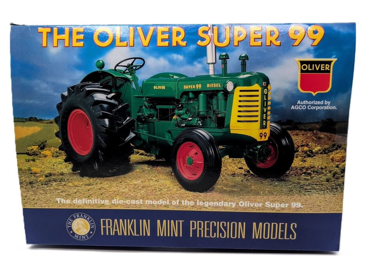 1/12 Oliver Super 99 Wide Front Tractor, Franklin Mint - Farm Toy Tractor