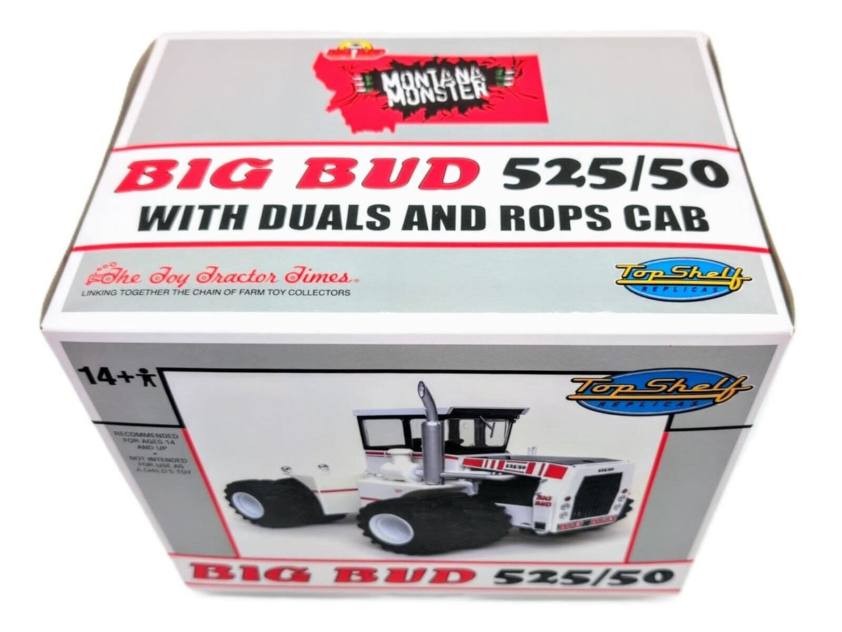 1/32 Big Bud 525/50 4WD Tractor With Duals, White Ice Chaser - Farm Toy Tractor