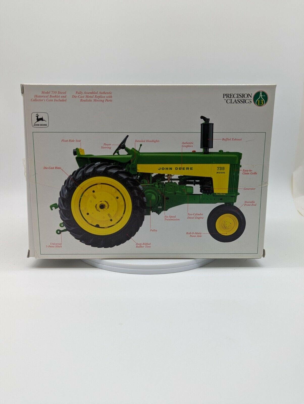 JOHN DEERE Model 730 Diesel Tractor 1/16 Scale ERTL Precision Classics 13.