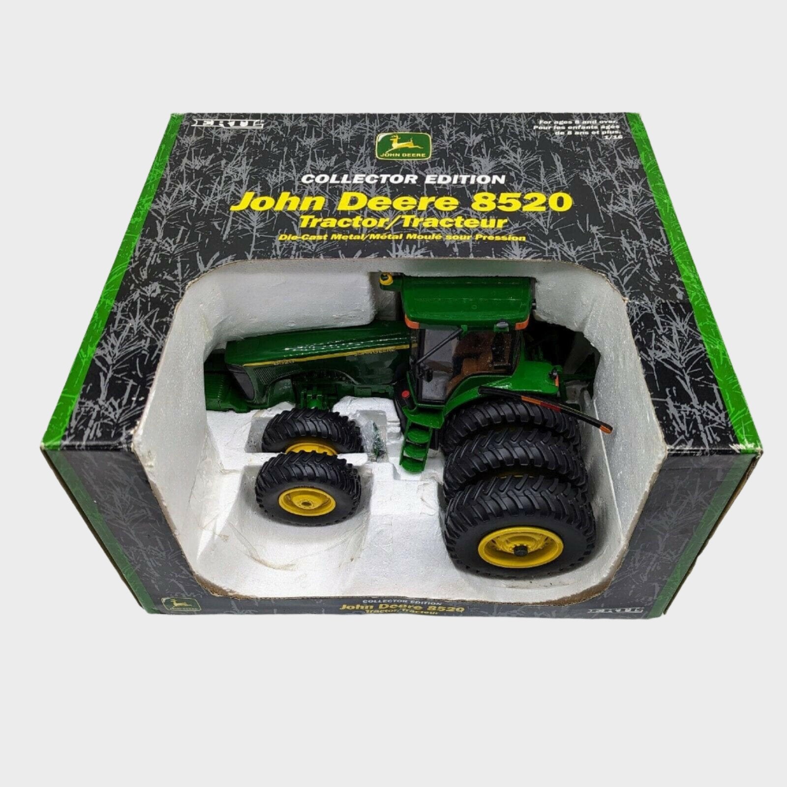 Ertl John Deere 8520 Tractor with Front Duals and Rear Triples 1:16 AS-IS.