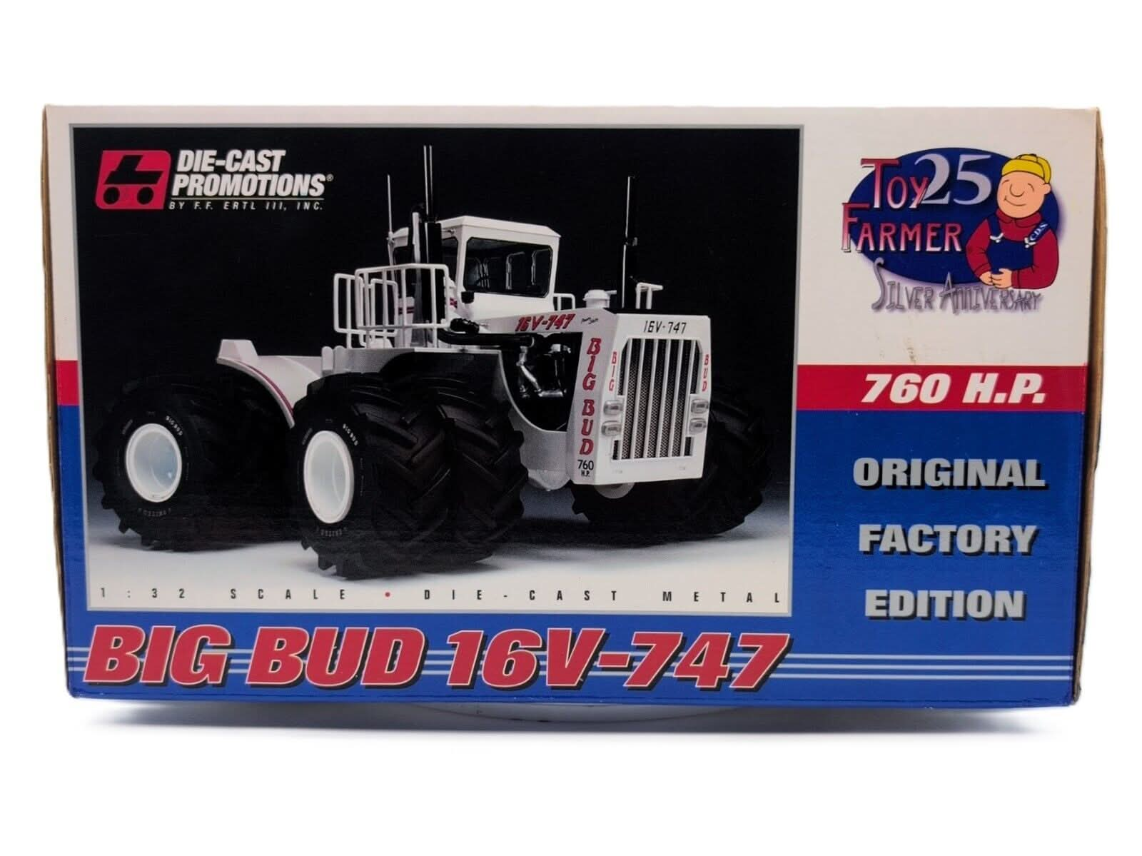 1/32 Big Bud 16V-747 760HP 4WD Tractor W/ Duals, Original Factory Version - Farm Toy Tractor