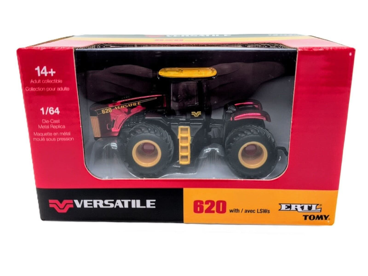 1/64 Versatile 620 with LSW Tires Prestige Collection, Red Chrome Chaser - Farm Toy Tractor