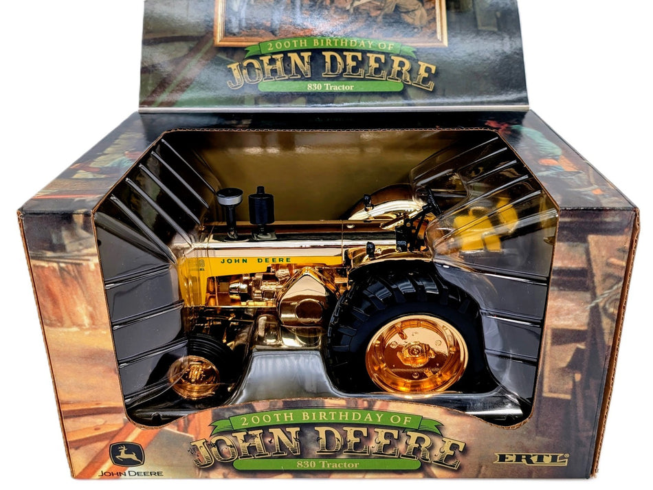 1/16 John Deere 830 Diesel Tractor, 200th Birthday Edition, Gold Chaser