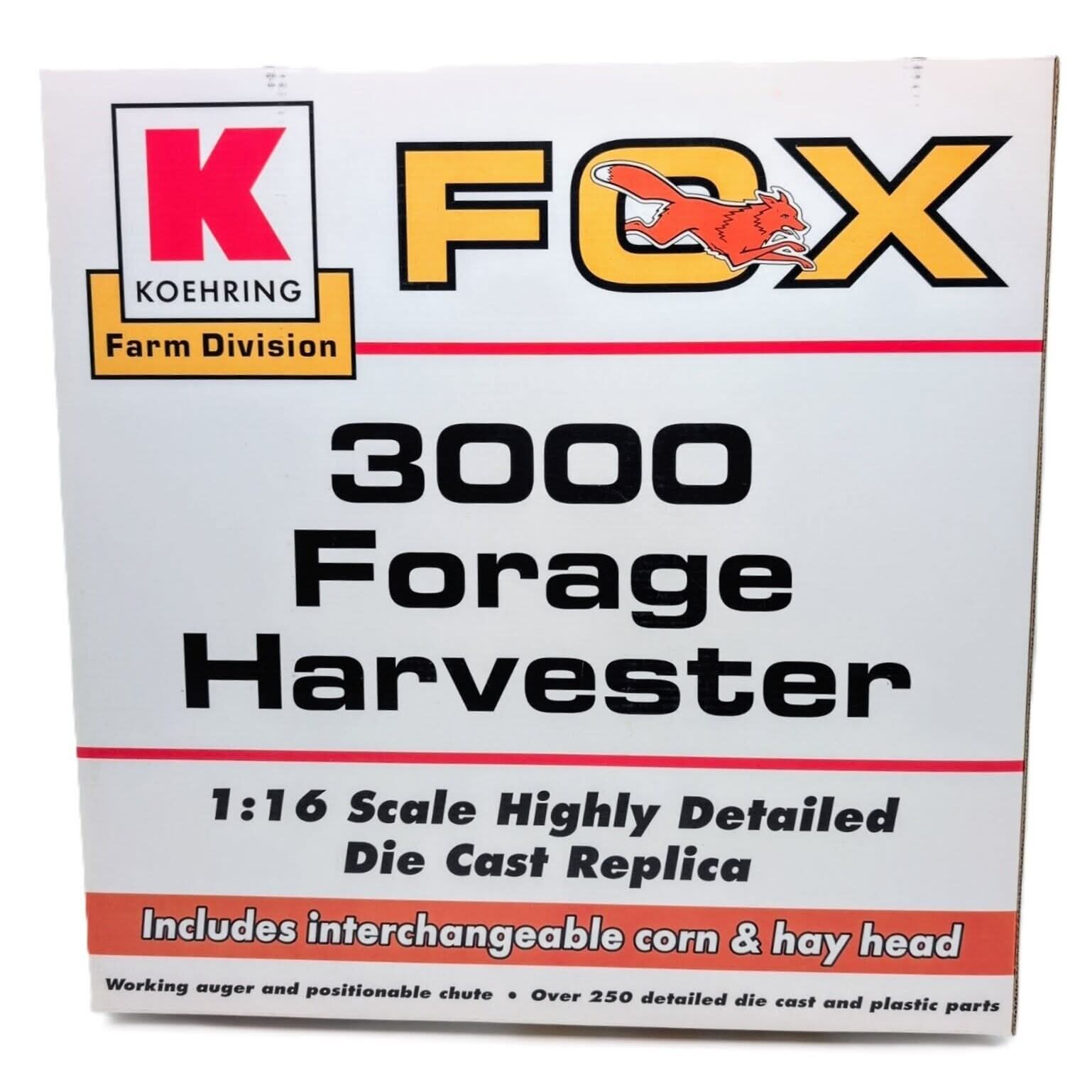 1/16 Fox 3000 Pull Type Forage Harvester With Corn & Hay Head OEM Sealed 