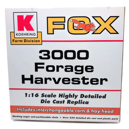1/16 Fox 3000 Pull Type Forage Harvester With Corn & Hay Head OEM Sealed 