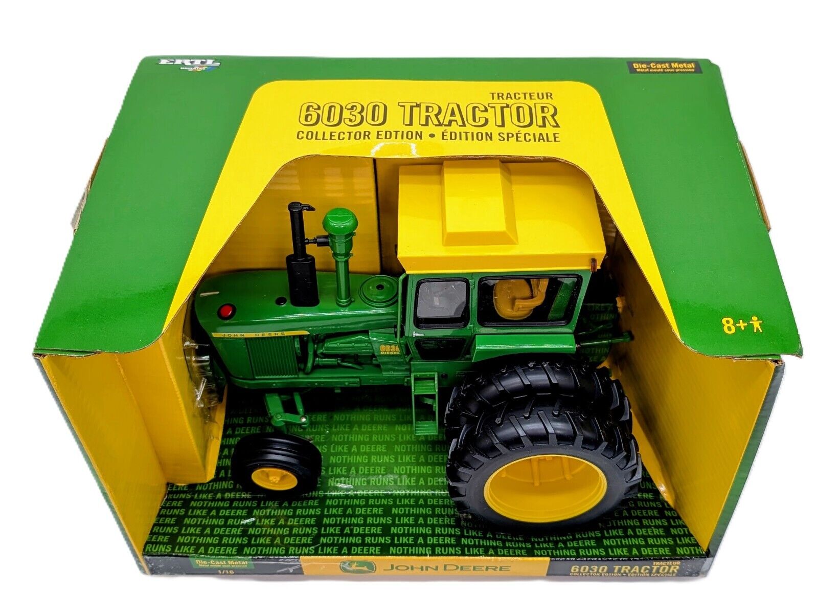 1/16 John Deere 6030 Diesel Tractor With Cab & Duals - Farm Toy