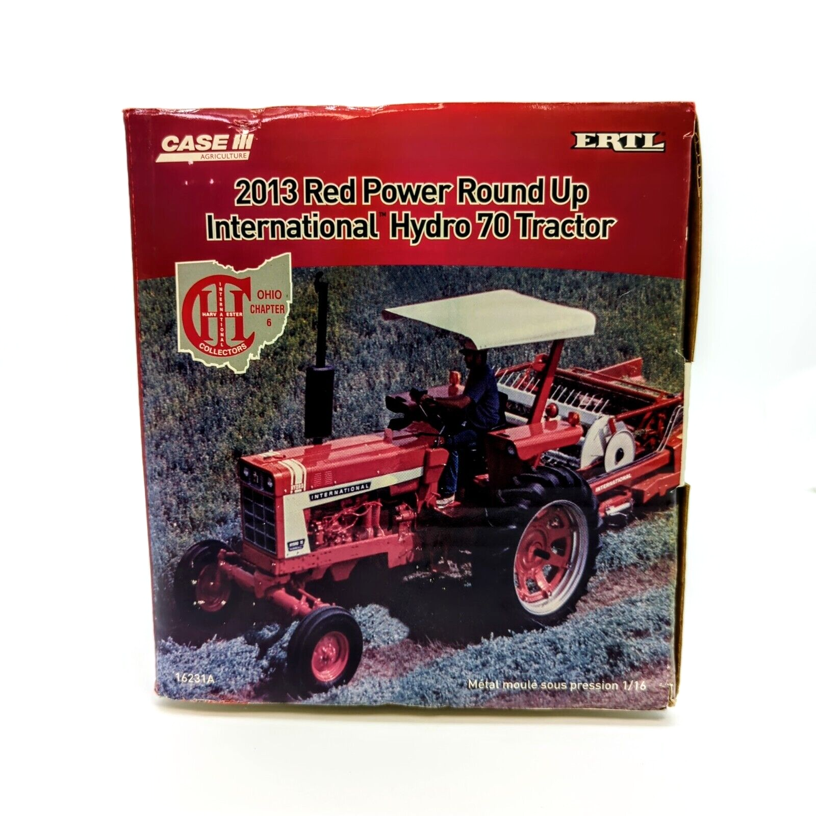 Antique tractor collectible toy representing 1/16 IH International Farmall Hydro 70 model - ideal for farm enthusiasts