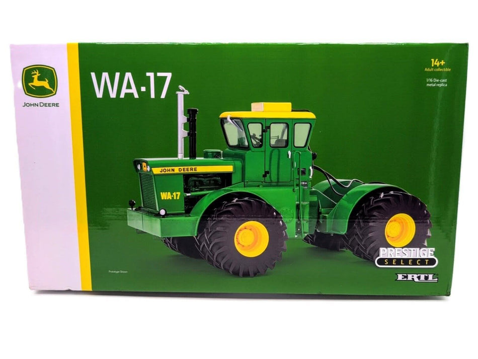 1/16 John Deere Wagner WA-17 4WD Tractor With Duals, Prestige Select Series - Farm Toy Tractor