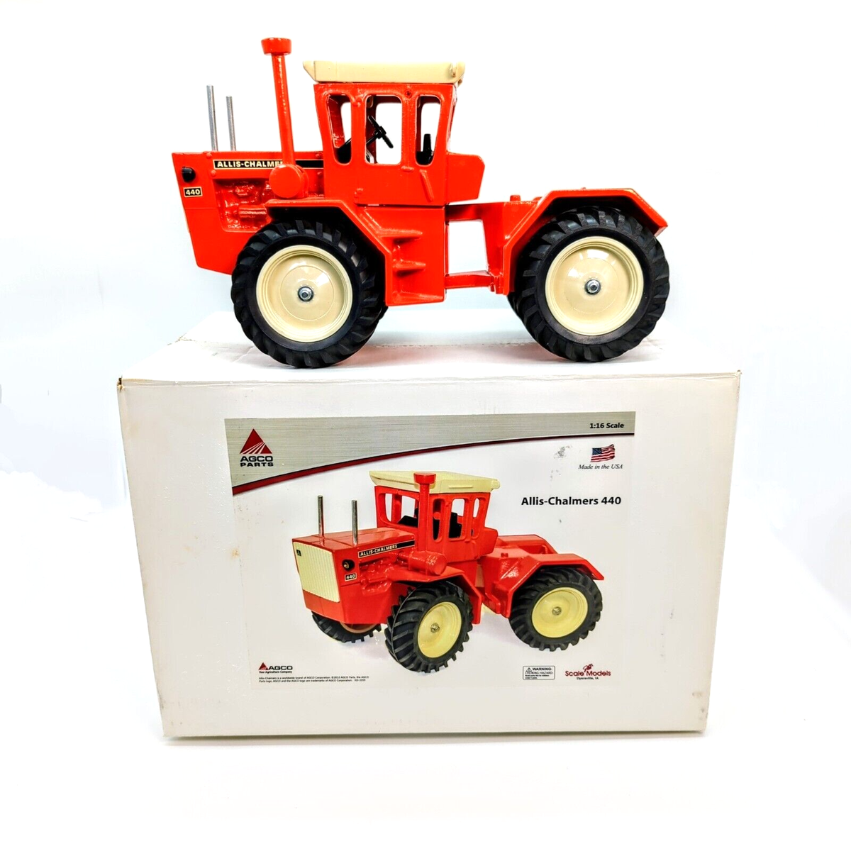 Allis Chalmers 440 1/16 Diecast Farm Tractor Replica Collectible By Scale Models.