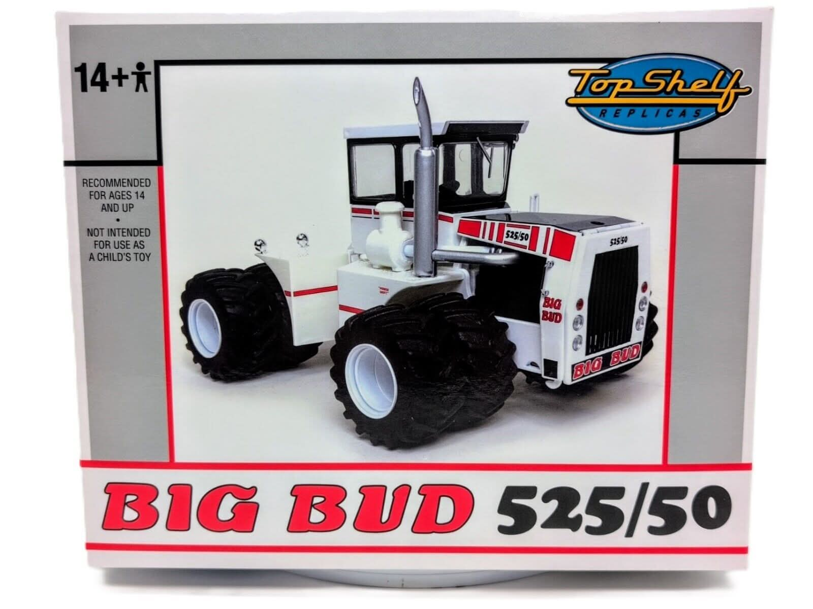 1/32 Big Bud 525/50 4WD Tractor With Duals, White Ice Chaser - Farm Toy Tractor