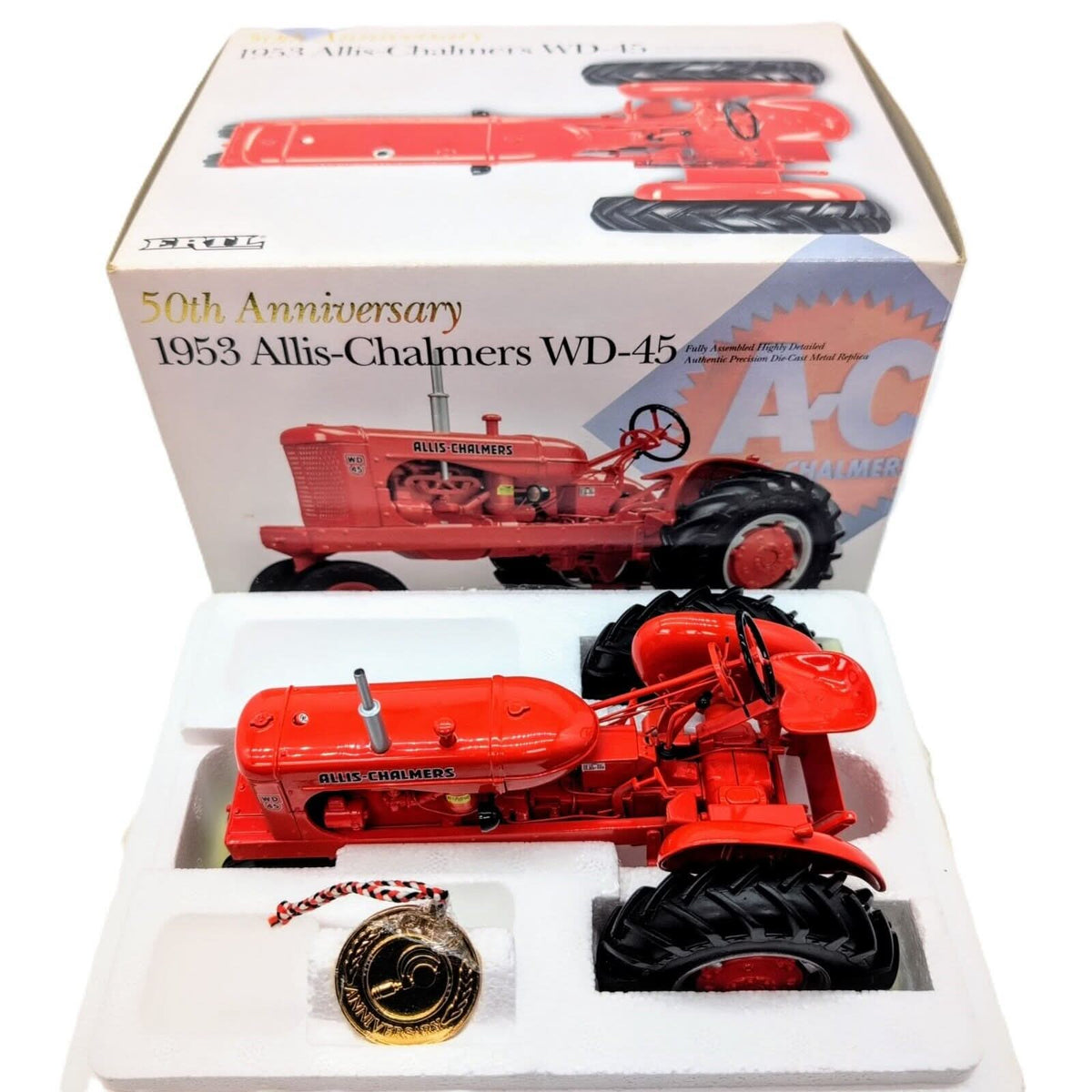 1/16 Allis Chalmers WD-45 Precision Tractor  50th Anniversary Edition Ertl - Farm Toy Tractor