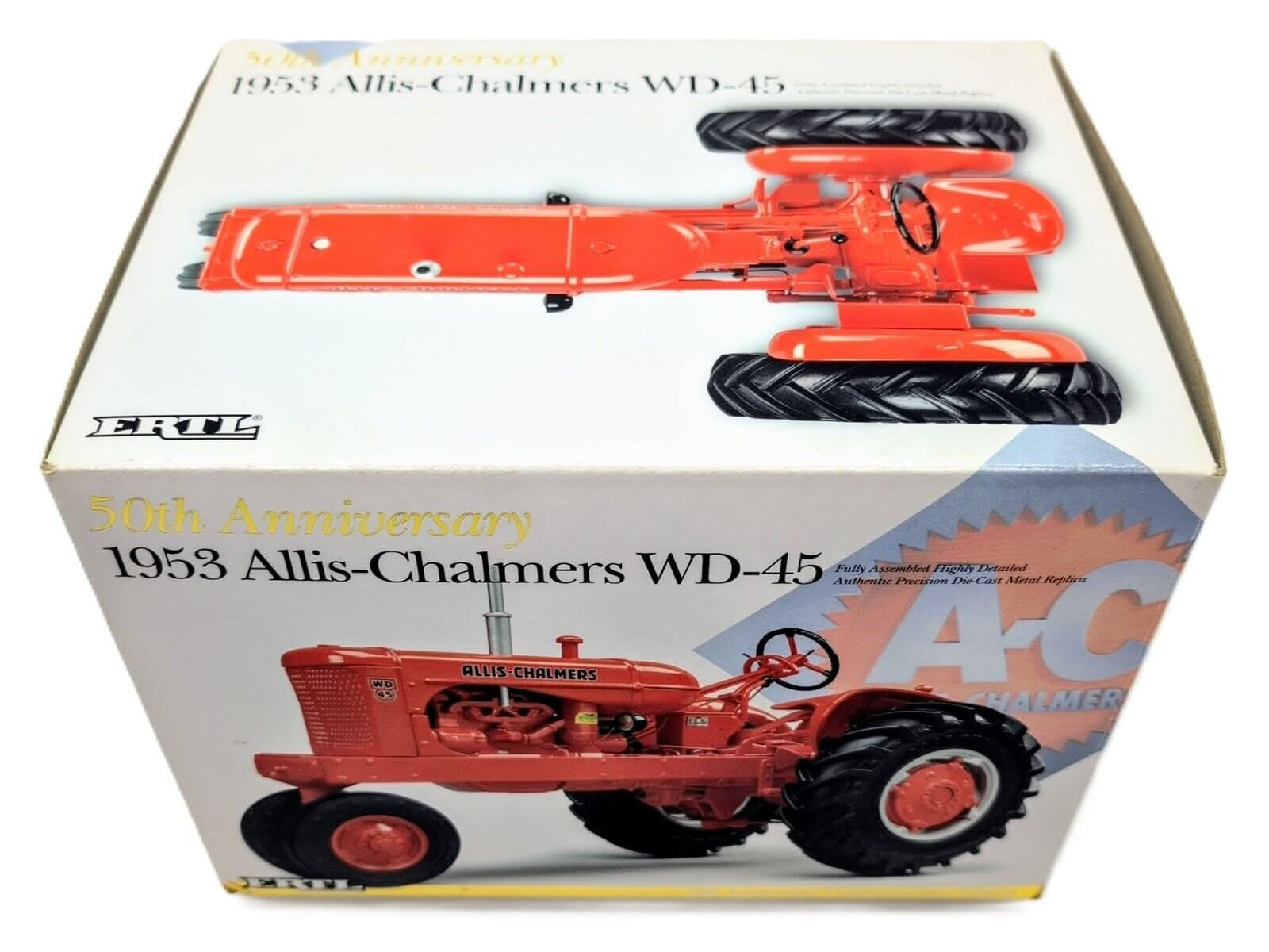 1/16 Allis Chalmers WD-45 Precision Tractor  50th Anniversary Edition Ertl - Farm Toy Tractor