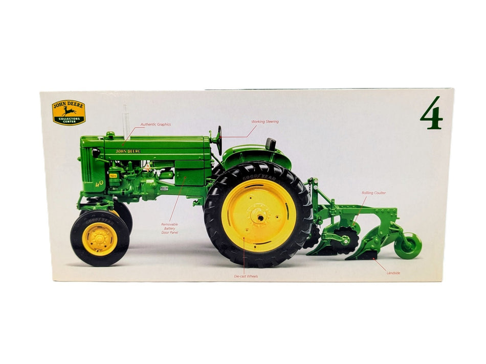1/16 John Deere 40T Tractor With 2 Bottom Plow, Collector Center Precision #4