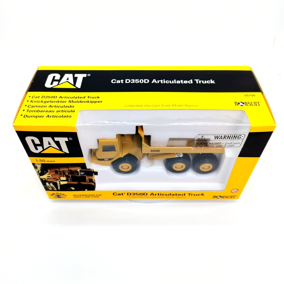 Ertl 2431 1/50 Caterpillar D350D Articulated Dump Truck.