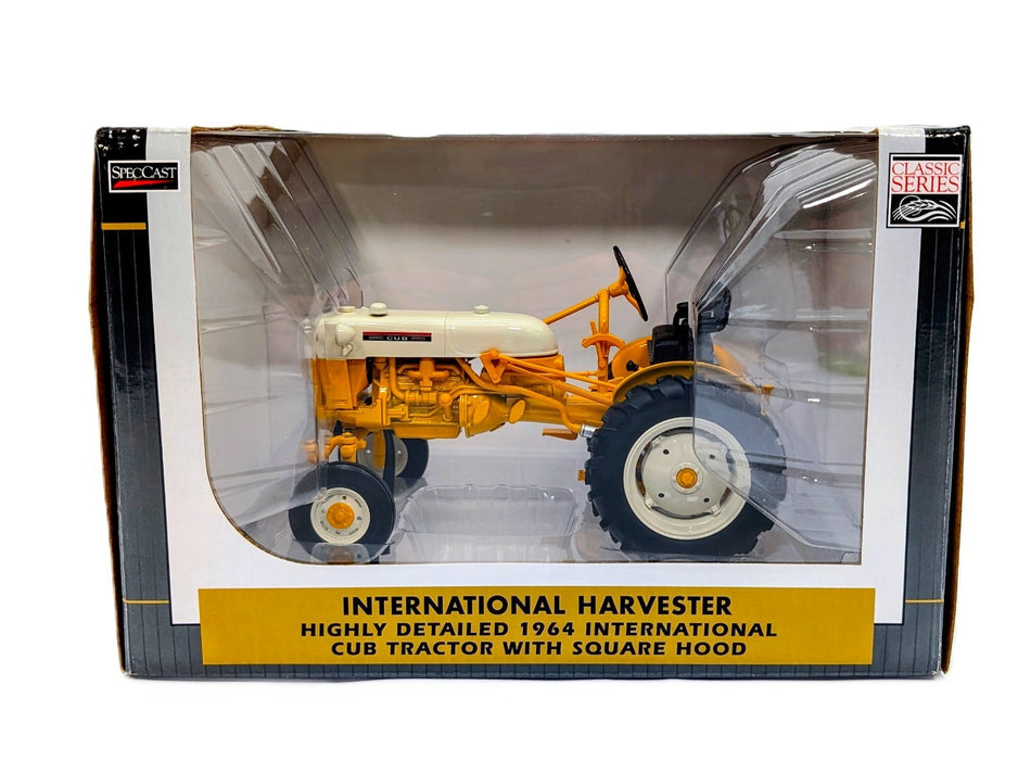1/16 International Harvester 1964 International Cub Tractor W/ Square Hood.