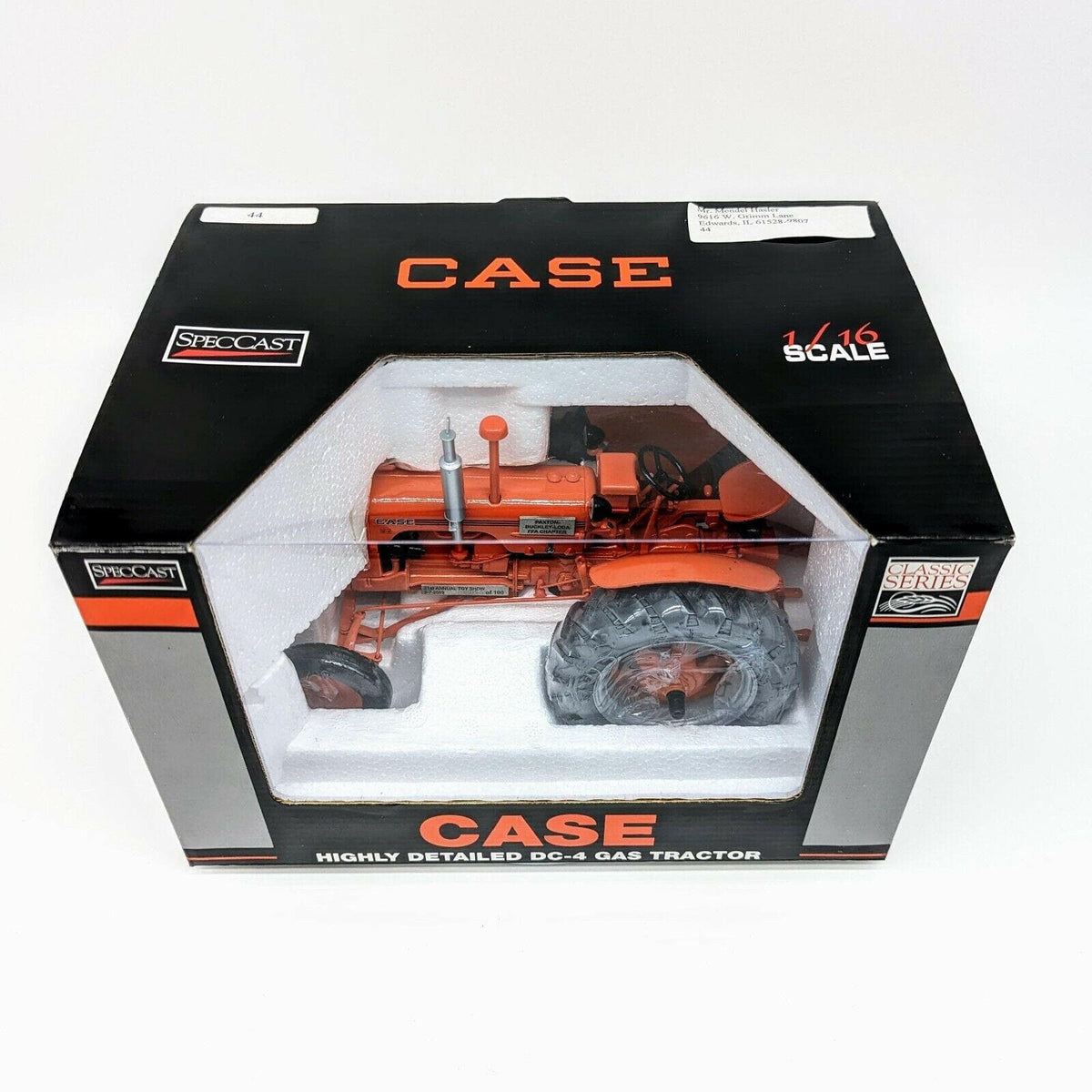 SpecCast Classic Series 1/16 Diecast Case DC-4 Gas Tractor WF NIB.