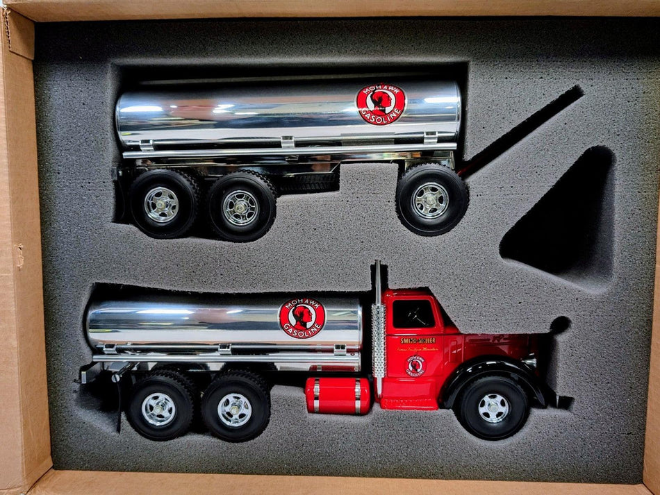 Fred Thompson Smith Miller Mohawk Gasoline Tanker Truck w/ Pup Trailer.