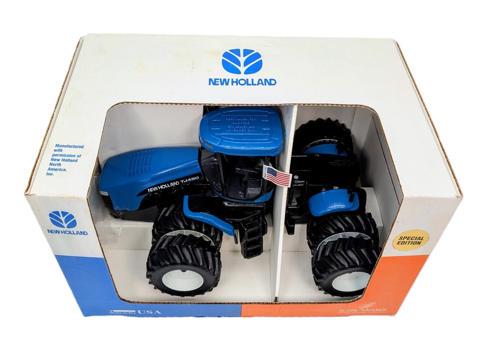 1/16 New Holland TJ450 4WD Tractor With Wide Duals.