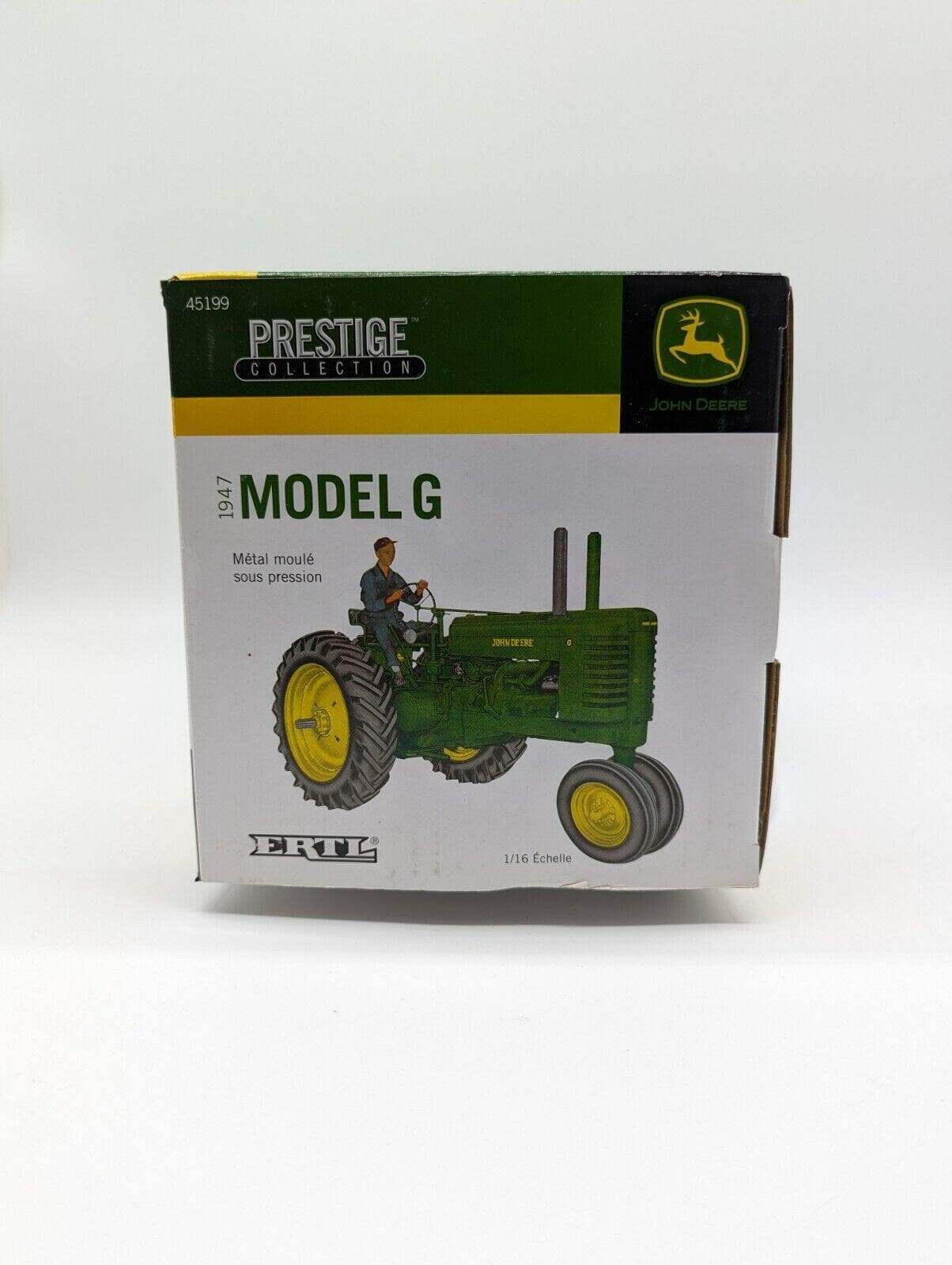 John Deere 1947 ERTL DIE CAST METAL Model G Prestige  1/16  COLLECTIBLE.