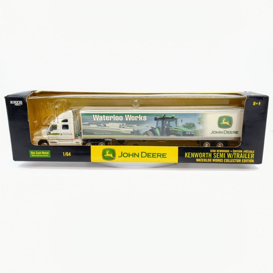 1/64 John Deere Waterloo Works Semi With Trailer