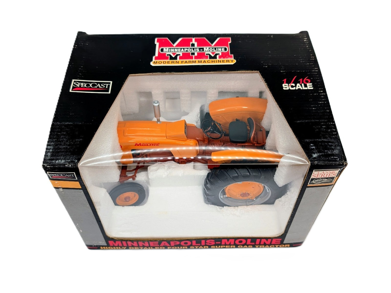 1/16 Minneapolis Moline Four Star Super Gas Wide Front Tractor.